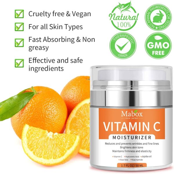 Mabox Vitamin C Skin Care Moisturizer Cream - Image 3