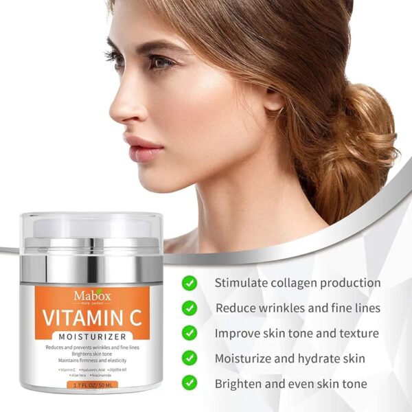 Mabox Vitamin C Skin Care Moisturizer Cream - Image 4