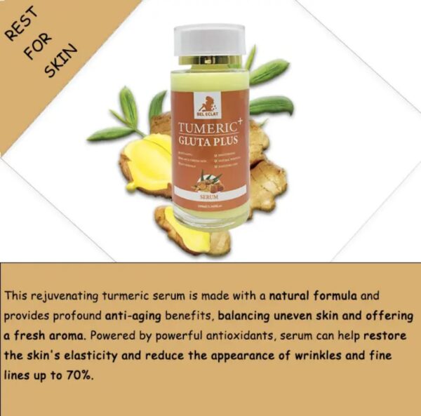 Tumeric +Gluta plus Anti-aging Anti-oxidant Even skin tone Brightening Serum - Image 3