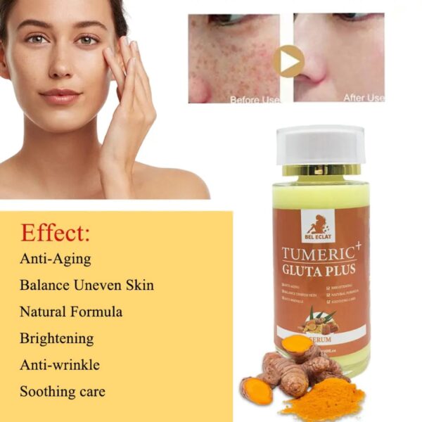 Tumeric +Gluta plus Anti-aging Anti-oxidant Even skin tone Brightening Serum - Image 5