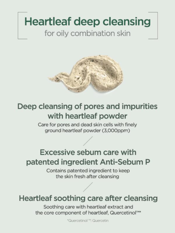 (Korean)Heartleaf Quercetinol, Pore Deep Cleansing Foam , 5.07 fl oz (150 ml) - Image 4