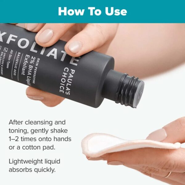 (New orignal ) Paula's Choice SKIN PERFECTING 2% BHA Liquid Salicylic Acid Exfoliant 118ml - Image 3