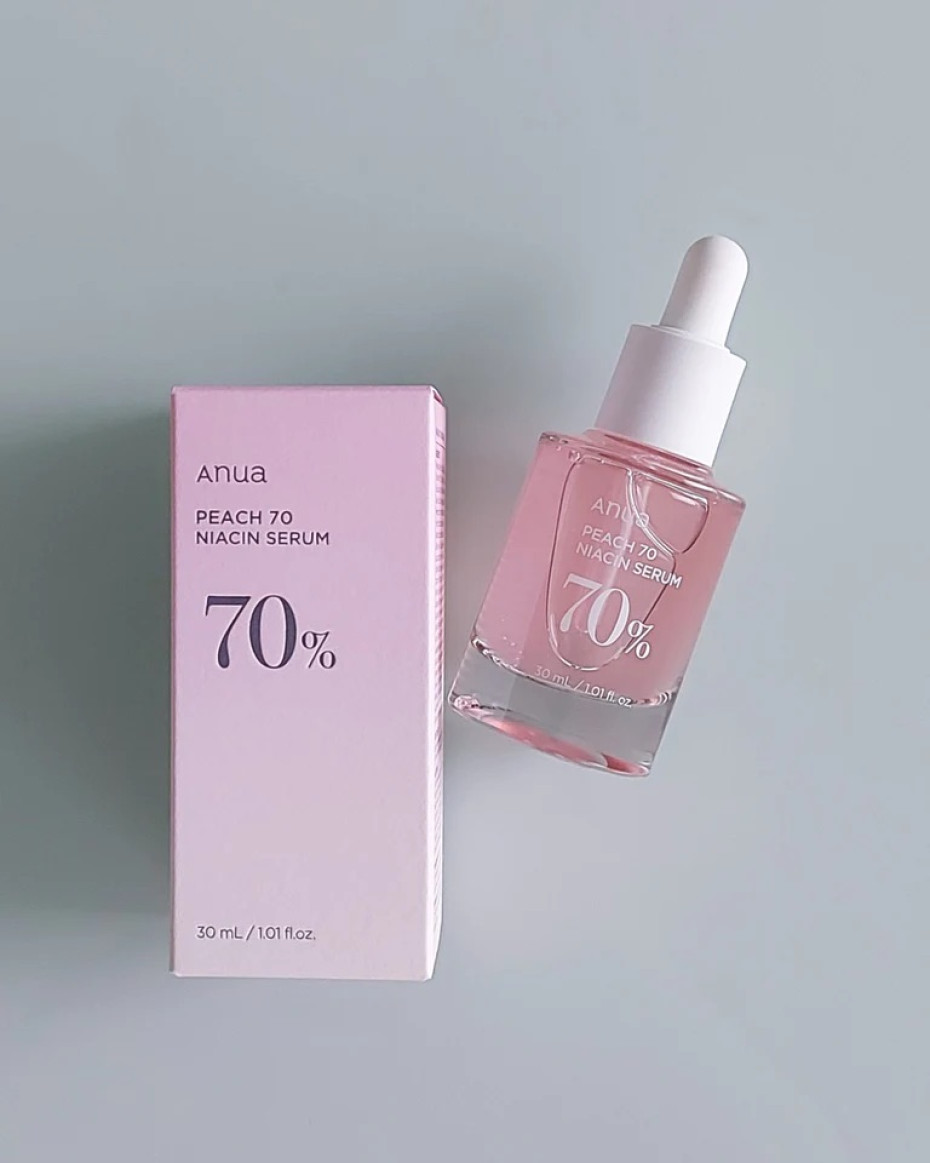 (Korean) Anua Peach 70% Niacinamide Serum-Treats Hyperpigmentation-Reduce melanine-30ml - Image 2