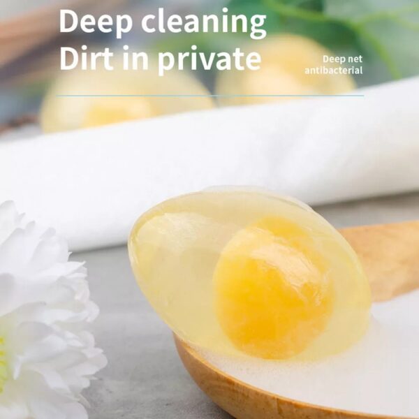Collagen Egg Shape Scented Soap for Face and Body - Image 4