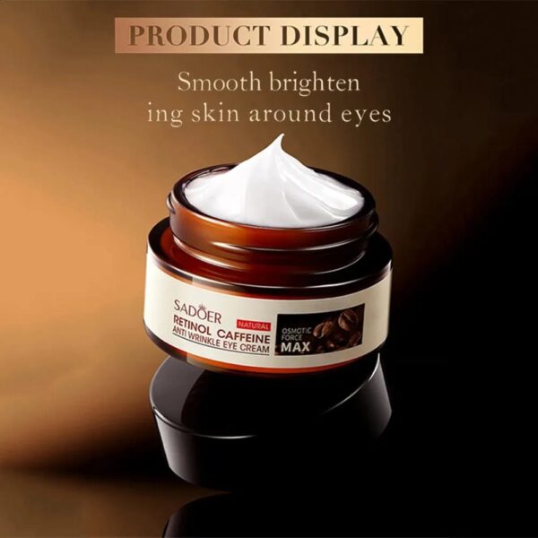 Sadoer Hydrating Retinol Caffeine Anti-Wrinkle Cream,Anti-Aging Eye Cream for Dark Circles & Puffiness Eye Cream  20g - Image 9