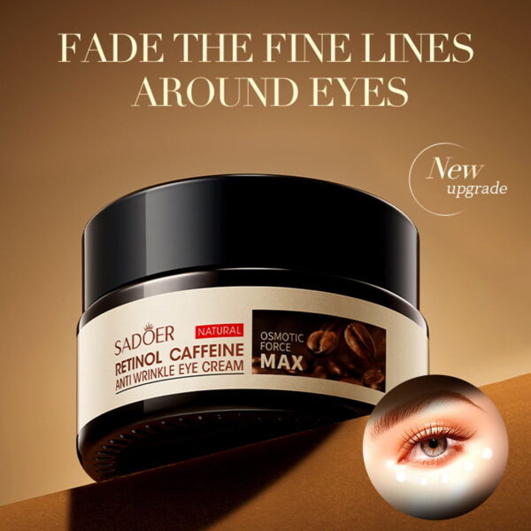 Sadoer Hydrating Retinol Caffeine Anti-Wrinkle Cream,Anti-Aging Eye Cream for Dark Circles & Puffiness Eye Cream  20g - Image 8
