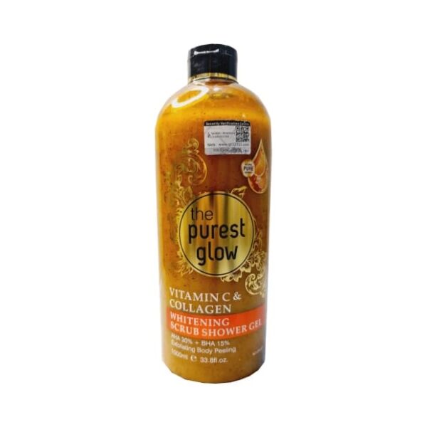 THE PUREST GLOW" Vitamin C & Collagen Whitening Exfoliating Shower Gel - Image 2