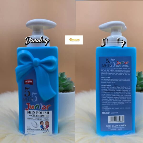 Medix5 Junior Skin Polish + Chamomile Kids & Teens Moisturizing Lotion - Image 4