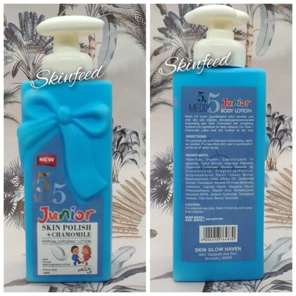 Medix5 Junior Skin Polish + Chamomile Kids & Teens Moisturizing Lotion