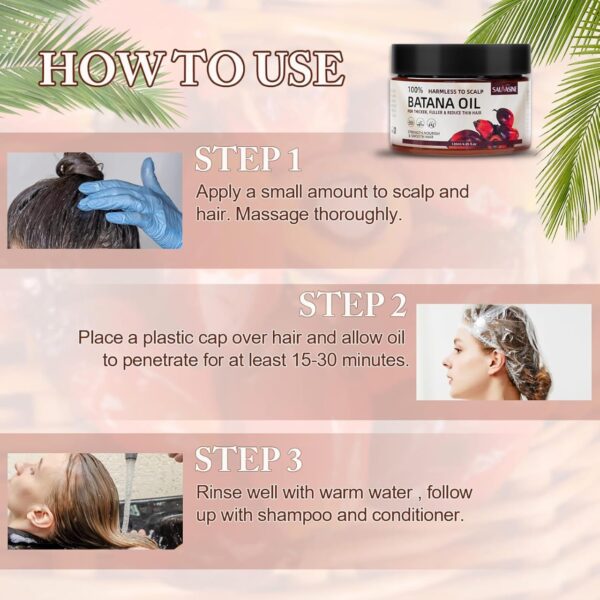(Orginal)Batana Oil Conditioner for Hair Growth Healthier Thicker Fuller Hair,Hair Care - Image 3