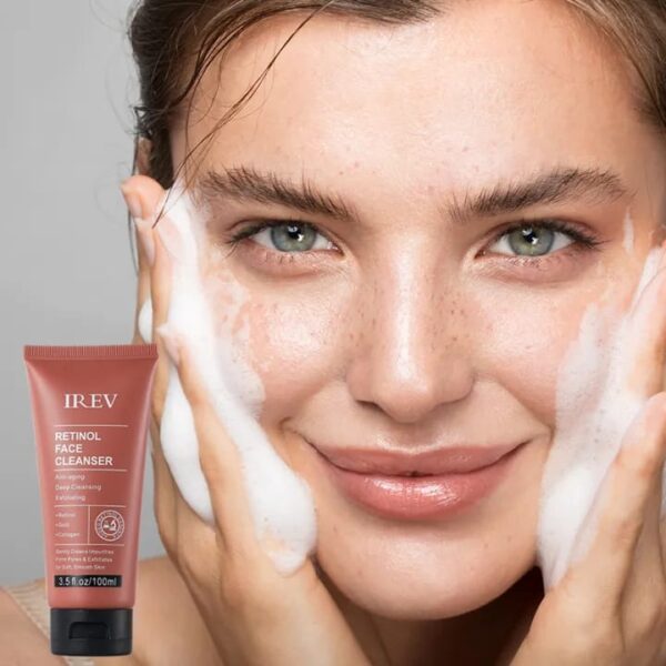 IREV Retinol Collagen Anti-Aging Cleanser Deep Cleansing Exfoliating Face Wash - Image 4