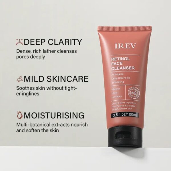 IREV Retinol Collagen Anti-Aging Cleanser Deep Cleansing Exfoliating Face Wash - Image 7