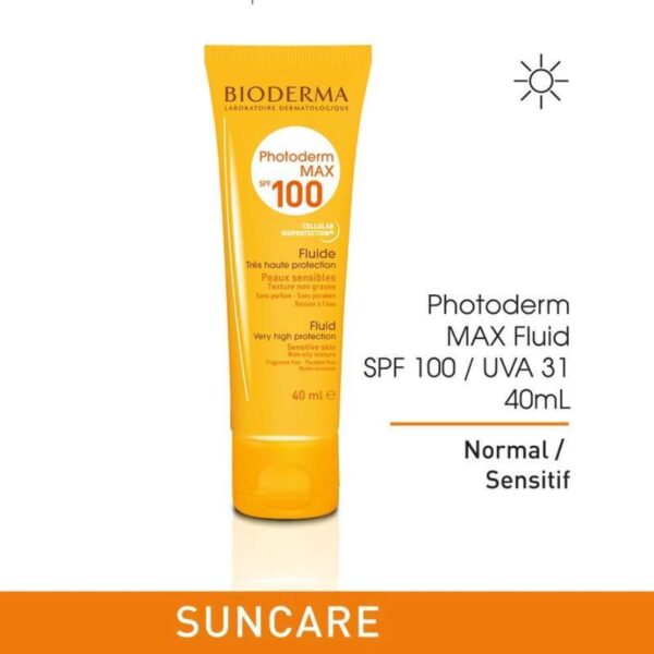 (New)Bioderma Photoderm Max SPF 100 Fluide 40 ml - Sunscreen for Normal - Image 3