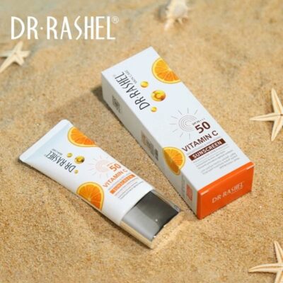 (Original) Dr.Rashel Vitamin C Brightening & Anti-Aging Sunscreen SPF50 – 50g