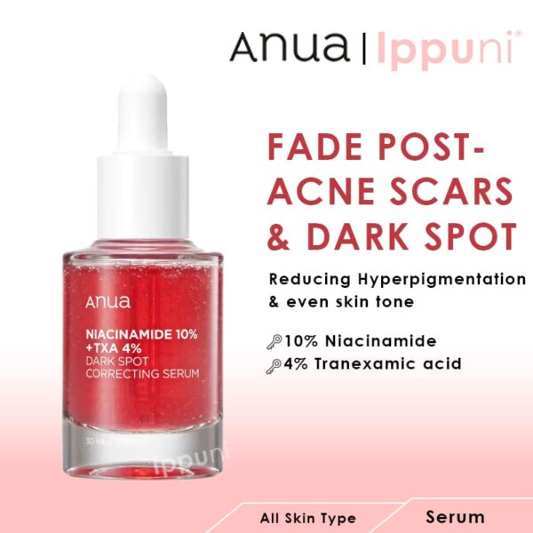 (ORIGINAL)ANUA Niacinamide 10% + TXA 4% Dark Spot Correcting Serum 30ml - Image 6