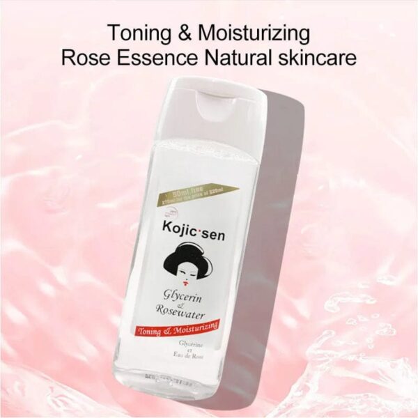 Original Kojie San 4 Piece Set - 1 Bars of Kojic Acid Soap, , Skin Brightening Lotion 500ML, Skin Brightening GLYCERINE & ROSEWATER 275ML , and Kojie San -SERUM 125ML - Image 2
