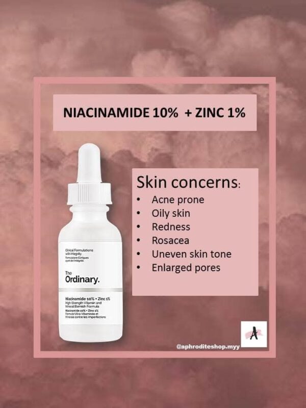 (Original) The Ordinary Niacinamide 10% + Zinc 1% face serum 30ml - Image 4