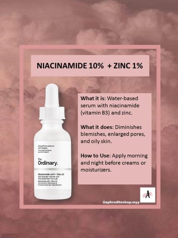 (Original) The Ordinary Niacinamide 10% + Zinc 1% face serum 30ml - Image 5