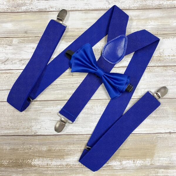 Men's Royal Blue Wide 1.5 Inch Suspender