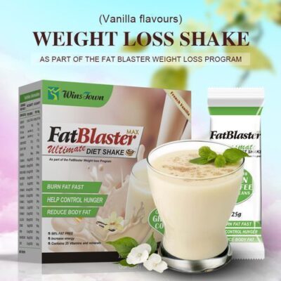 Wins Town  Fat Blaster Vanilla Maximum Ultimate Meal Replacement Diet Shake Containing Green Coffee Beans