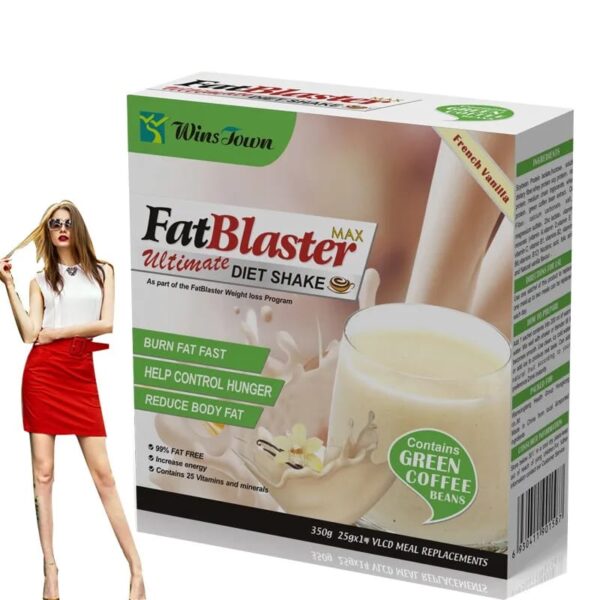Wins Town  Fat Blaster Vanilla Maximum Ultimate Meal Replacement Diet Shake Containing Green Coffee Beans - Image 8