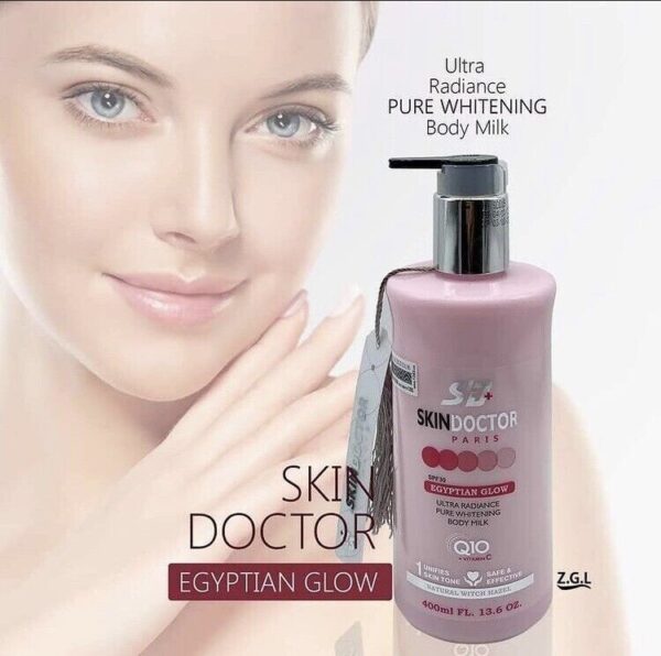 Skin Doctor Egyptian Glow Skin Whitening Lotion Body Milk 400ml SPF 30 ORIGINAL
