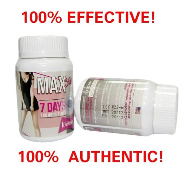 Max Slim 7 Days Diet Slimming Capsule 30 Capsules Fats Weight Loss Supplement - Image 2