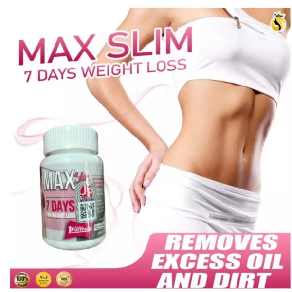 Max Slim 7 Days Diet Slimming Capsule 30 Capsules Fats Weight Loss Supplement - Image 8