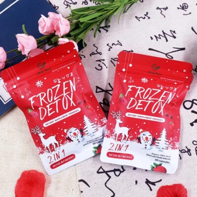 Frozen Detox and Fiberry Capsules with Psyllium Husk and Indian Gooseberry
