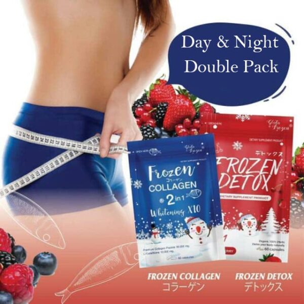 GLUTA FROZEN Detox and Collagen Whitening x10 glutathione - Double Pack, 10000mg - Image 10
