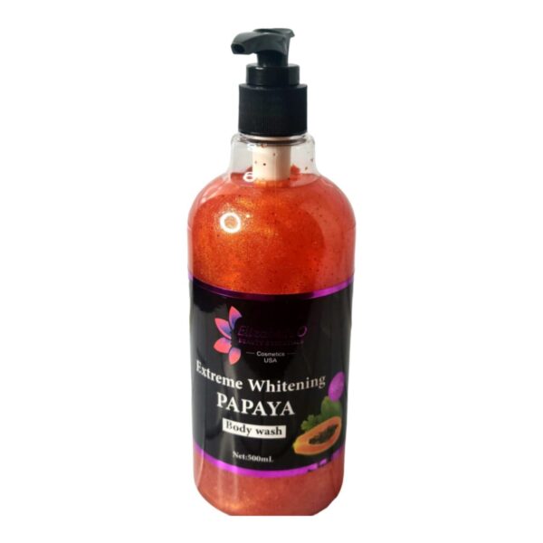Elizabeth O BEAUTY ESSENTIAL Cosmetics USA Extreme Whitening PAPAYA Body wash (500ml) - Image 2