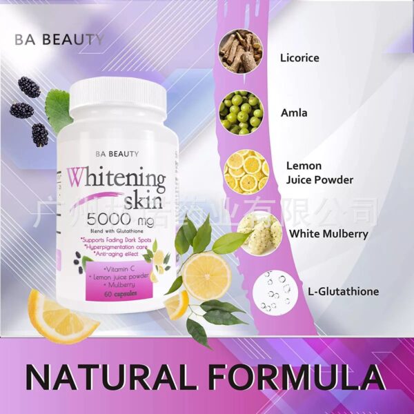 Whitening Skin 5000mg Capsule|L-GLUTATHIONE PILLS-60 - Image 2