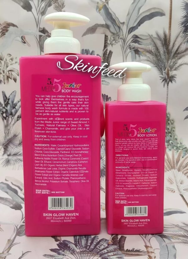 Medix5 Junior Natural Fairness + Olive Oil Kids &Teens Moisturizing Lotion & Gel - Image 4