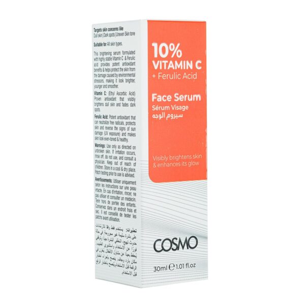 (Original)COSMO DESIGNS 10% VITAMIN C + FERULIC ACID SERUM - Image 4