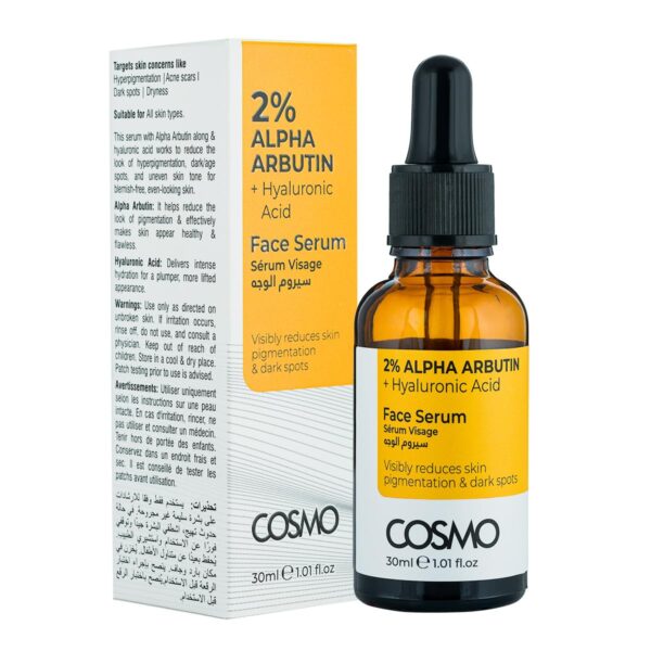(Original)Cosmo 2% Alpha Arbutin + Hyaluronic Acid Serum 30ml - Image 3