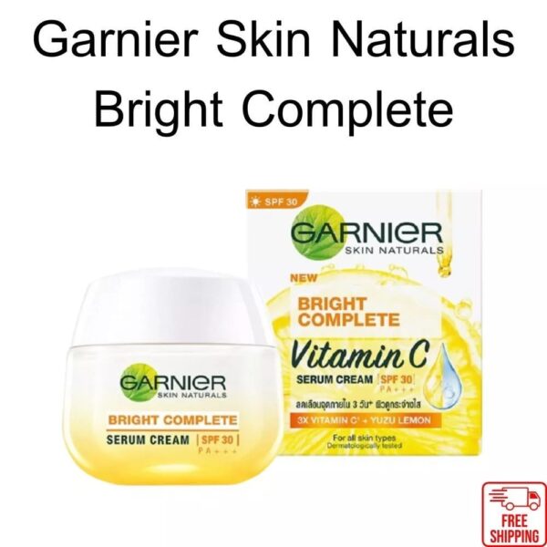 Garnier Skin Naturals Bright  Complete Vitamin C Serum Cream 50 ml. - Image 2