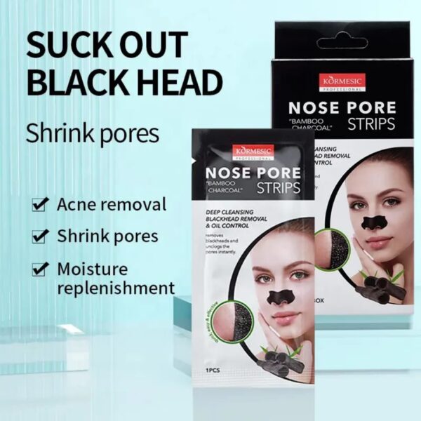 KORMESIC BAMBOO CHARCOAL Nose PORE STRIPS 10pcs