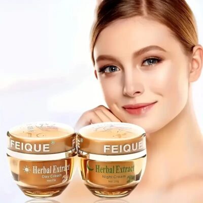 Original FEIQUE Herbal Extract Whitening Anti Freckle Cream 2 in 1 Set