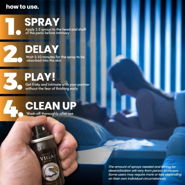 Super VIGA 50000 Delay Spray for Men - 45ml - Image 8
