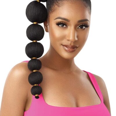 Outre Pretty Quick Afro Puff Bubble Ponytail – Jet Black