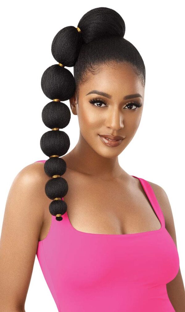 Outre Pretty Quick Afro Puff Bubble Ponytail – Jet Black