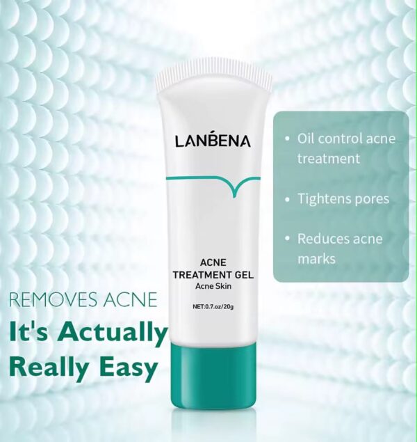 (New orignal)Lanbena Acne Treatment Gel Facial cleansing gel with tea tree extract. 20g. - Image 2