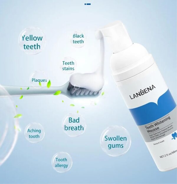 (Original)Lanbena Teeth Whitening Mousse Toothpaste - Image 3