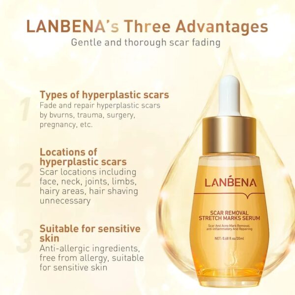 (New)LANBENA Scar Removal Stretch Marks Serum - Image 4